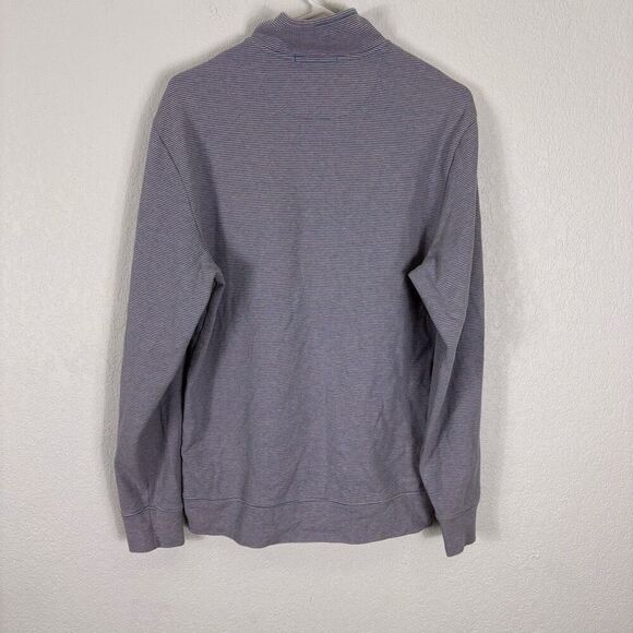 Vineyard Vines Blue & Pink Striped Quarter Zip Pullover Sweatshirt Men's M - Picture 6 of 9